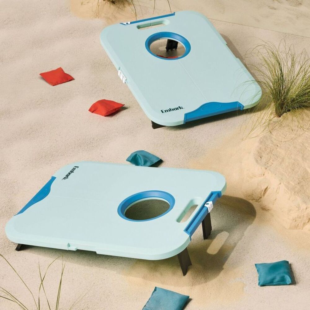 Embark - Molded Bean Bag Toss 23.5" x 18" - Embark: Lawn Ga Blue